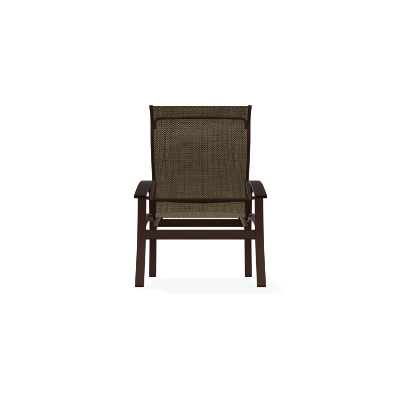 Belle Isle Outdoor Dining Chair, Kona, Beacon Taupe Sunbrella®