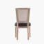 Chaise de salle à manger style français à structure carrée et dossier en bois massif, ensemble de 2-812868026