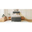 Lit plateforme tapissier avec lit gigogne et 3 tiroirs, tissu en lin