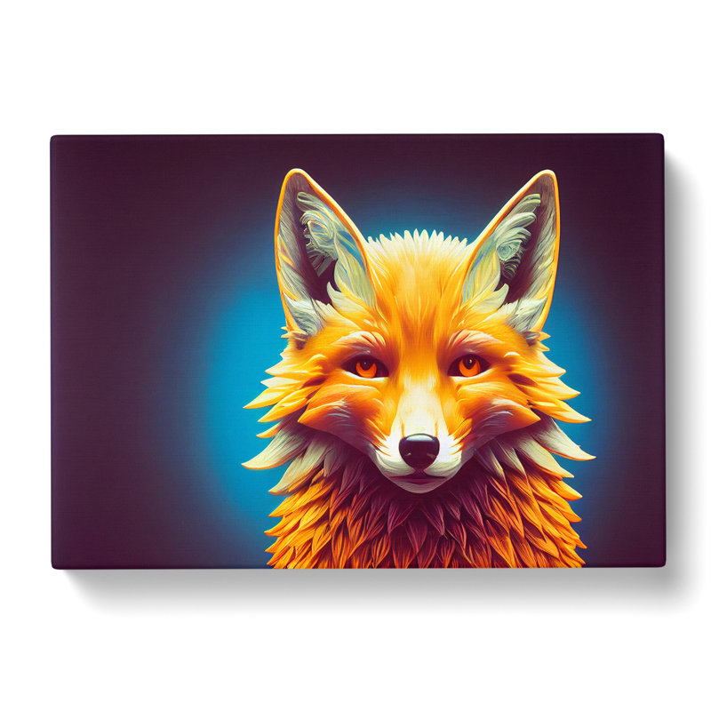 Brilliant Fox - Wrapped Canvas, 50cm H x 76cm W x 3cm D