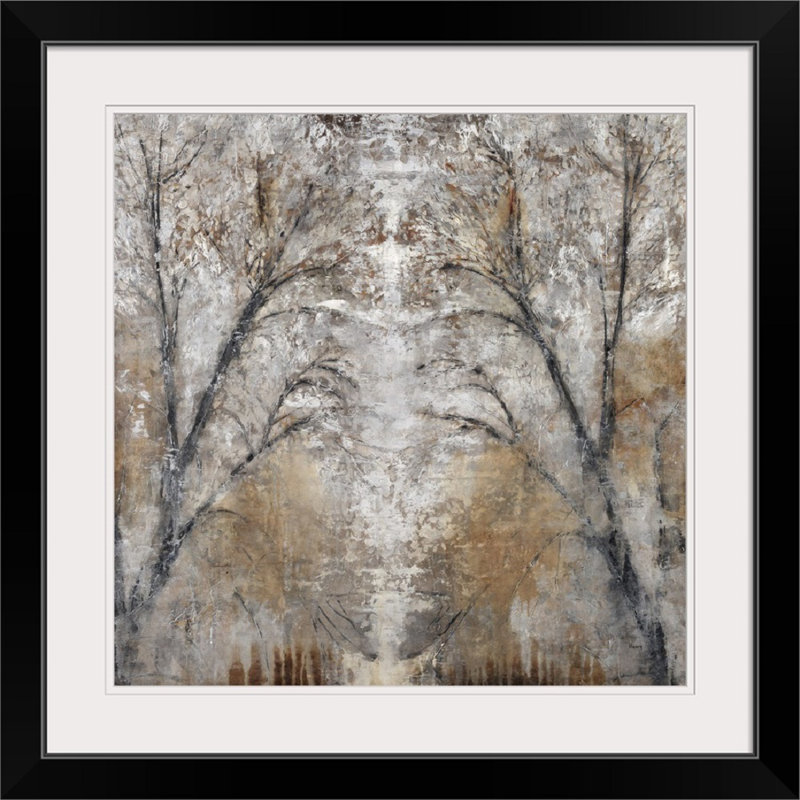 «Ankie Silver Path», reproduction, H 28 x l 28 po x P 1 po, Cadre noir