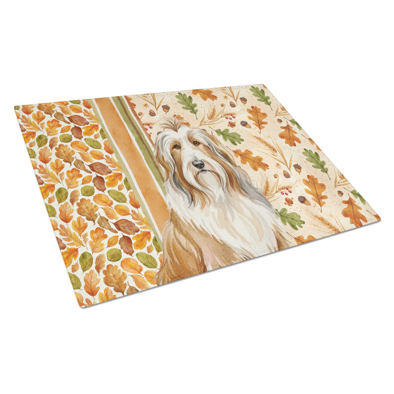 Planche à découper en verre Fawn Beardy Collie