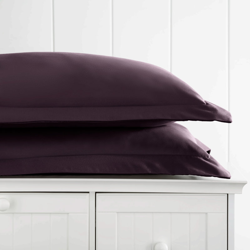 Ensemble de 2 taies d'oreiller en microfibre ultra douce, Mauve, Standard