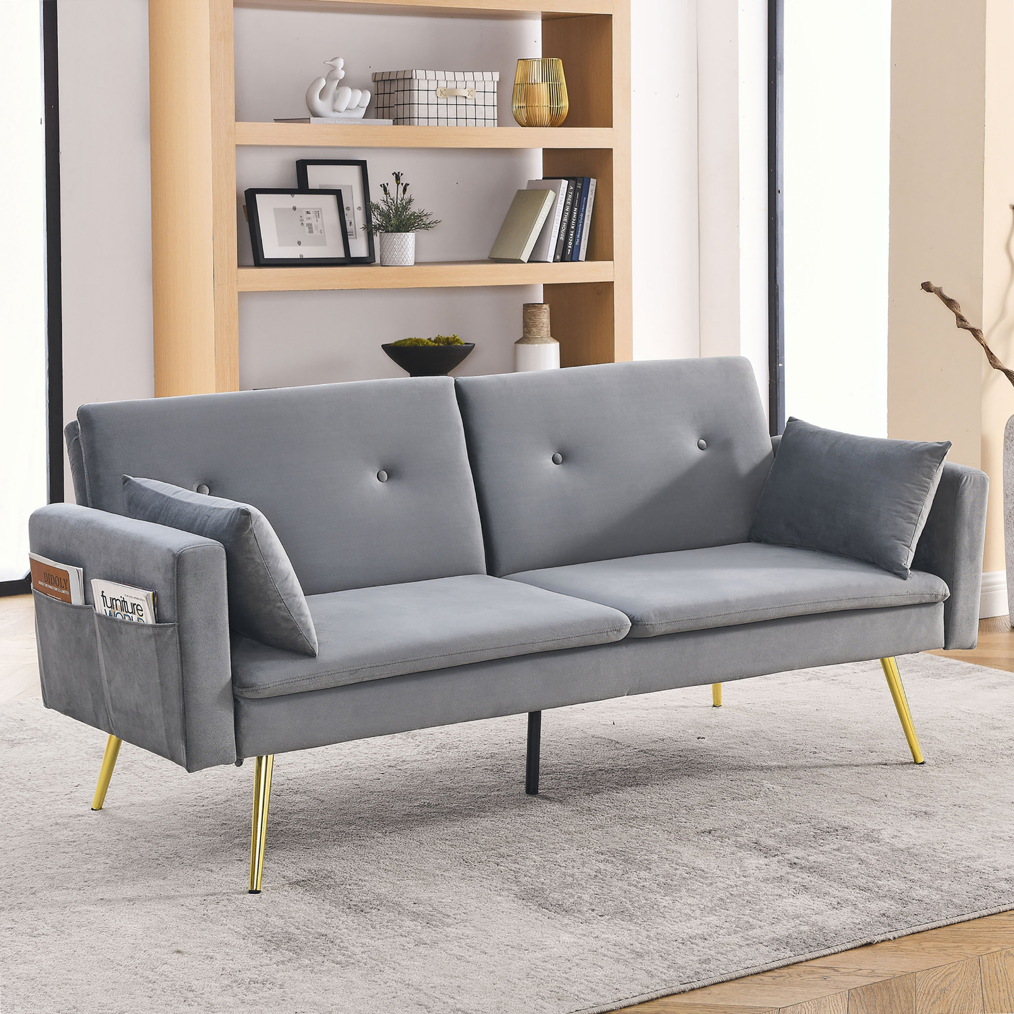 Mercer41 Danariah 72.50'' Velvet Sofa | Wayfair