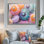 «Harkins Colorful Sea Urchin In Coral Parade», reproduction d'art sur toile