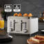 GEEPAS 4 Slice Toaster 7 Browning Levels Eject Defrost Reheat Removable Crumb Tray 1860W Arcus-116984828