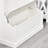 Cream White Hall Tree With Storage Bench, Hooks In Solid + Manufactured Wood