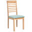 47cm H Fabric Upholstered Slat Back Side Chair in Brown, Green-2022100645-2022100635