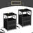 Nightstand Set With Charging Station End Side Tables Set With Storage Drawers And USB Ports & Power-721173947