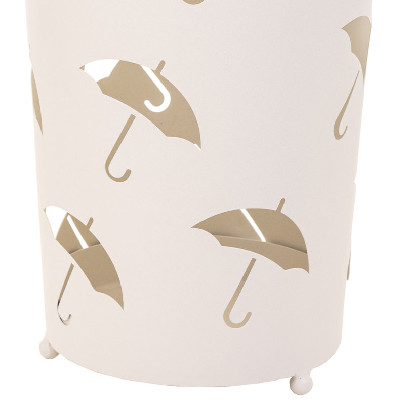 Ingimar Iron Umbrella Stand, White