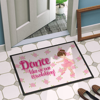 Dance 27 in. x 18 in. Non-Slip Outdoor Door Mat