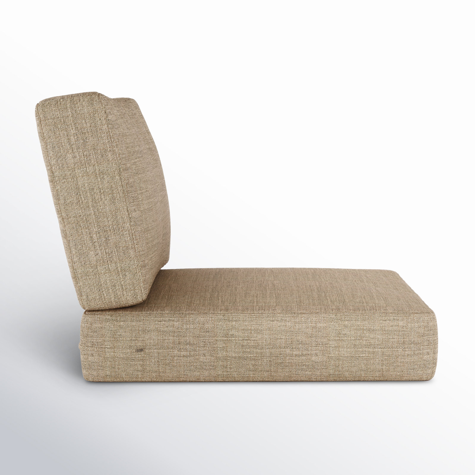 Lani 29" Sunbrella® Seat and Back Cushion, Cast Ash Sunbrella® Plainweave