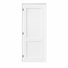 Porte pré-suspendue intérieure à 2 panneaux de 36 po x 80 po avec charnières noires, plaque de porte à cadre solide avec cadre, porte intérieure comme porte de garde-manger, porte de chambre à coucher, porte de buanderie, portes de placard, portes de pièce, main gauche
