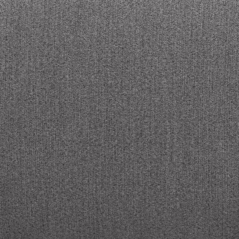 Canapé à accoudoirs carrés de 79 po de largeur avec pieds en métal noir Madria, 100 % polyester gris