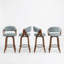 Tabouret de comptoir pivotant rembourré Providence-123200617