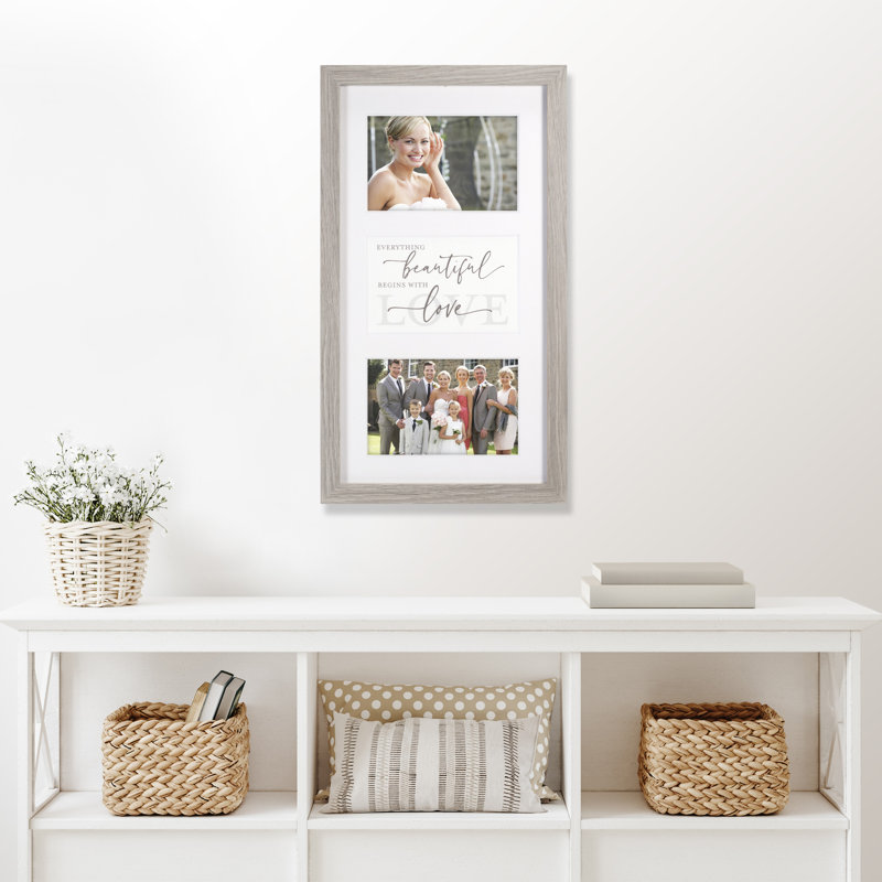 Moisi Gray Picture Frame with Mat