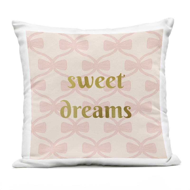 Coussin d'extérieur Pastel Bows & Sweet Dreams Design par Sazerelli Designs