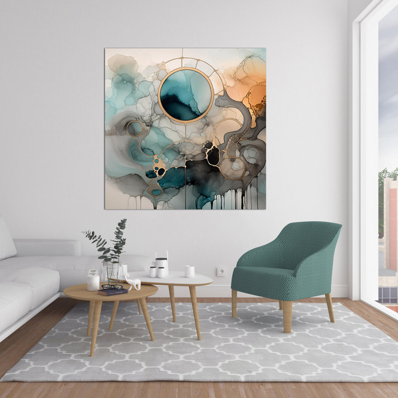 Luminous Realms, 42" H x 42" W