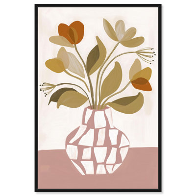 Décoration murale Faux Botanical III par Art Remedy, cadre noir, 24 x 36