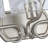 Wykeria 3-Light Vanity Light with Hammered Water Glass-1332508620