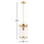 Luminaire suspendu cylindrique simple à 1 lumière Ayden