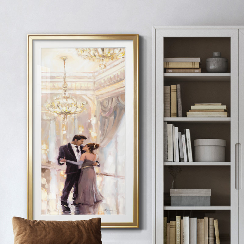 Just The Two Of Us - peinture encadrée, Doré, H 22,5 po x l 42,5 po x P 1,5 po