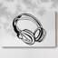 Casque avec croquis sur toile tendue-314941178