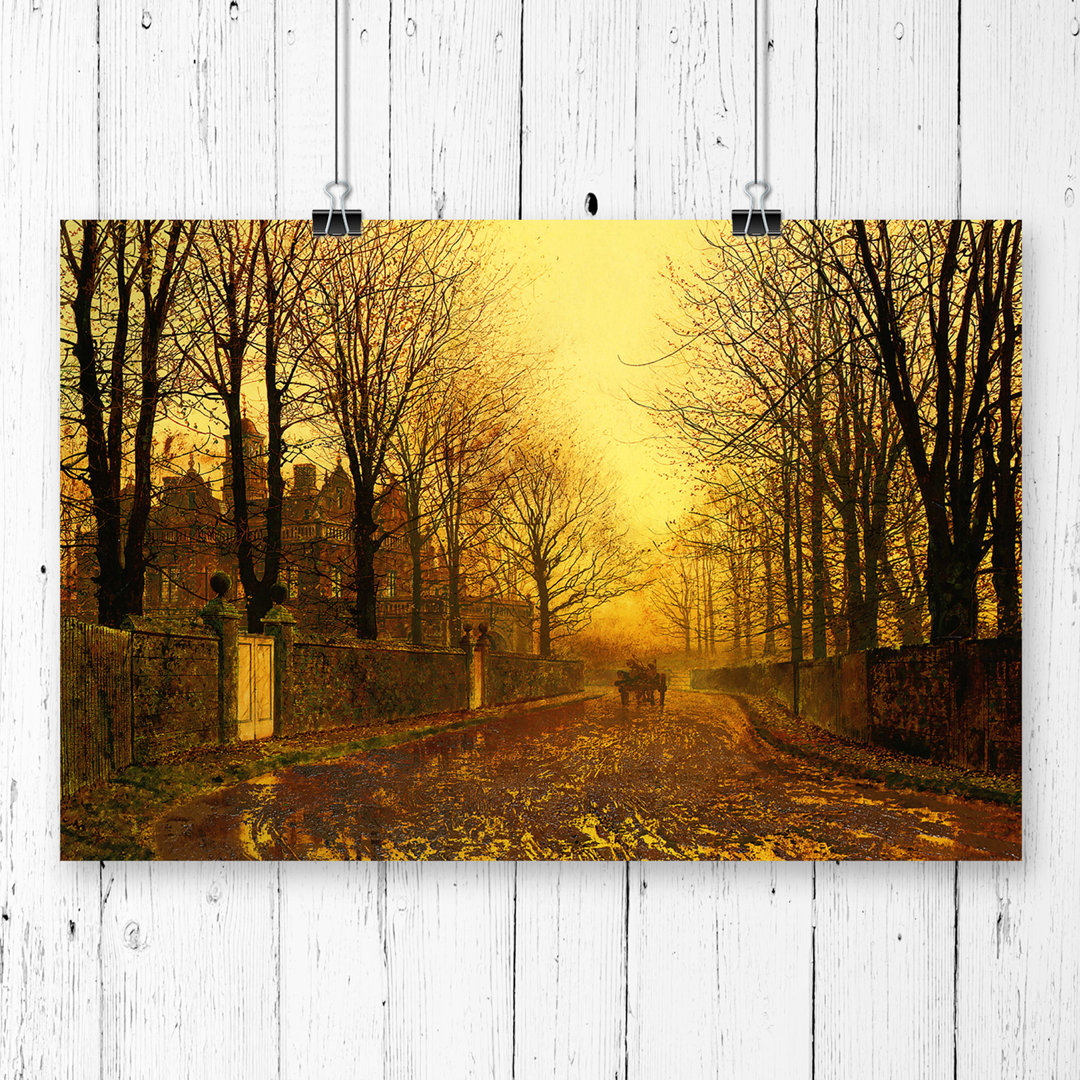 John Atkinson Grimshaw Autumn Evening - Frameless Print