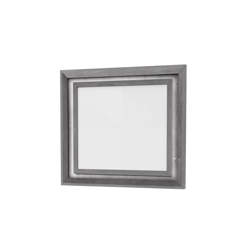 Miroir transitionnel l 46,4 po avec DEL, gris