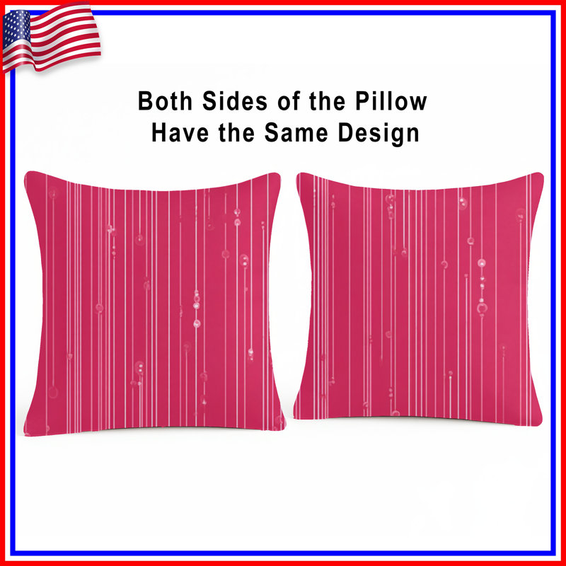 Coussin Lines, oreillers abstraits double face, 26 po x 26 po