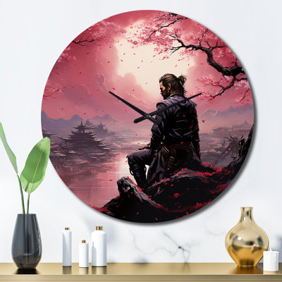 Asian Art Samurais Resolve VII Wall Clock