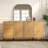 61.6"Wide Wood File Cabinet With Shelves, Minimalist Reeded Design, Modern Farmhouse Office Storage Cabinet For Study Room, Living Room