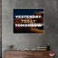 «Today Only», impression de citations sur toile par Notoriart-104452196-112213422