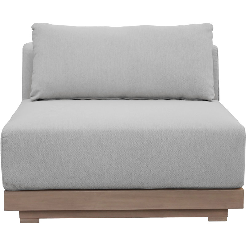 Fauteuil modulaire d'extérieur Solace, Gris