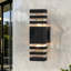 Applique murale d'extérieur moderne avec capteur de crépuscule à l'aube, finition aluminium noir-1376824212