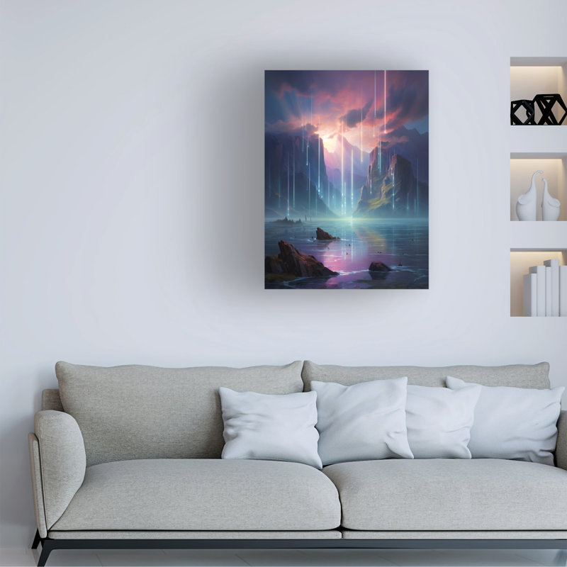 Art sur toile, colonne R3darch0n, H 19 po x l 14 po