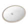 Filbert 16'' Porcelain Oval Bathroom Sink with Overflow