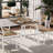 5-Piece Dining Set, Dining Table Set for 4, Table & Chair Set for Home, Apartment w/ 4 Chairs, Padded Seats & Backrests, Metal Frame, Space-Saving Design, Smooth Easy-to-Clean Surface