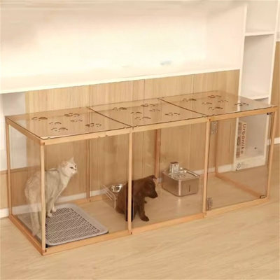 24.8'' H Panel Solid Wood Exercise Pen