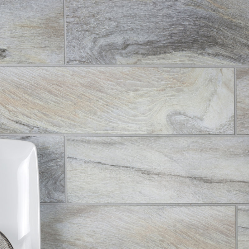 Nature 4 in. x 16 in. Wood Look Glass Straight Edge Large Format Subway Decorative Kitchen & Bathroom Wall Tile