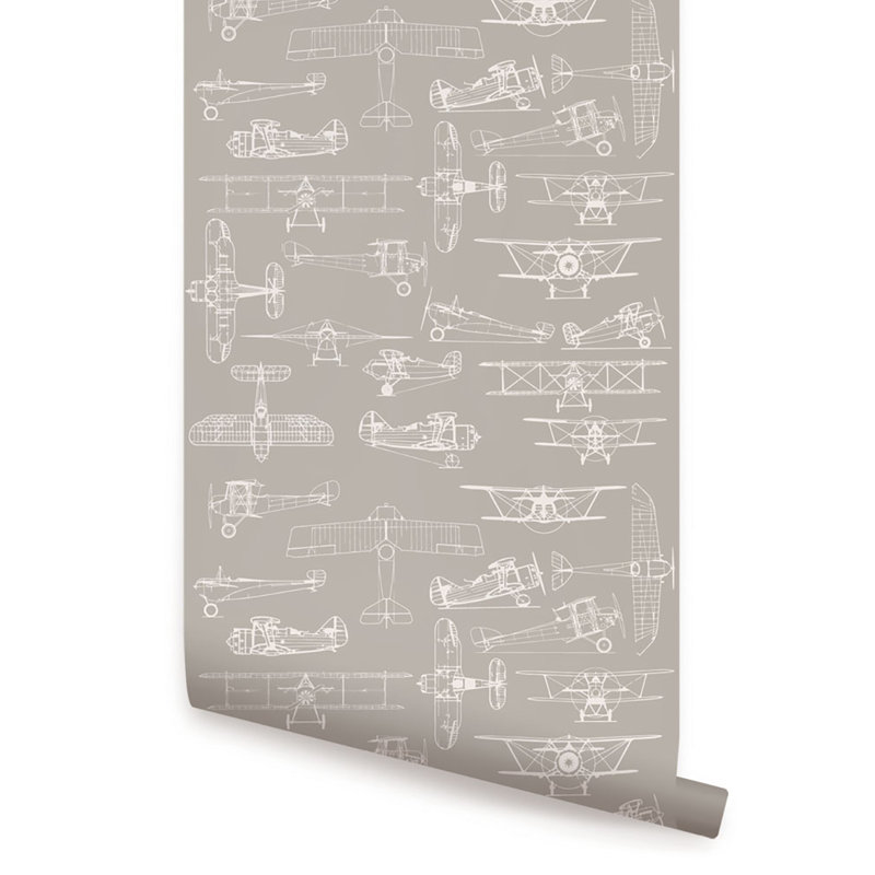 Chugwater Peel & Stick Abstract Roll, 2' W x 18' H, Orange Blossom