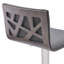 Tabouret de bar rotatif à hauteur ajustable avec base piédestal en acier inoxydable brossé Bjorn-50331853-92442817