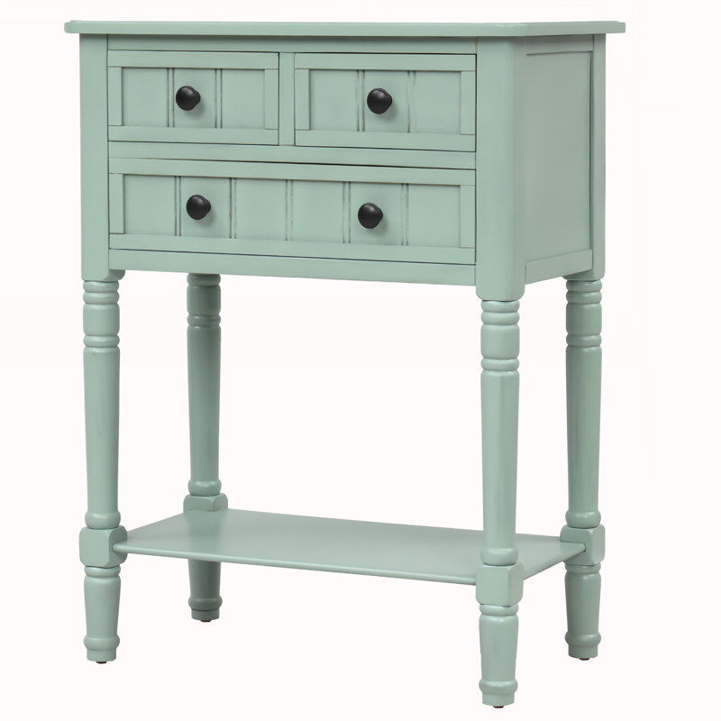 Console étroite, Bleu rétro