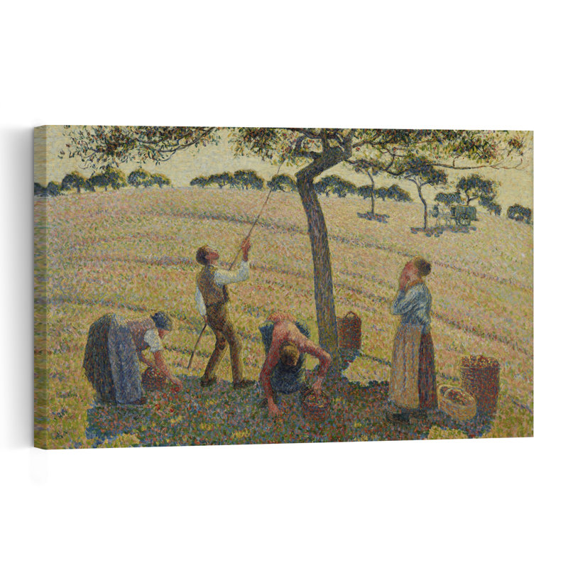 Récolte de pommes, 1888 - Affiche murale abstraite contemporaine représentant un paysage de fruits, H 12 po x l 18 po