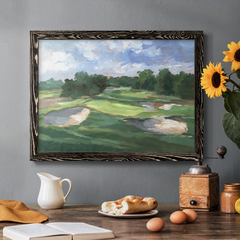Étude de terrain de golf III, Noir, H 18 po x l 26 po x P 1,5 po