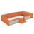 Velvet Upholstered Daybed With Stairs & Gas Lift Storage Ottoman, Contrast Color, Padded Guardrails-407922158-407922065