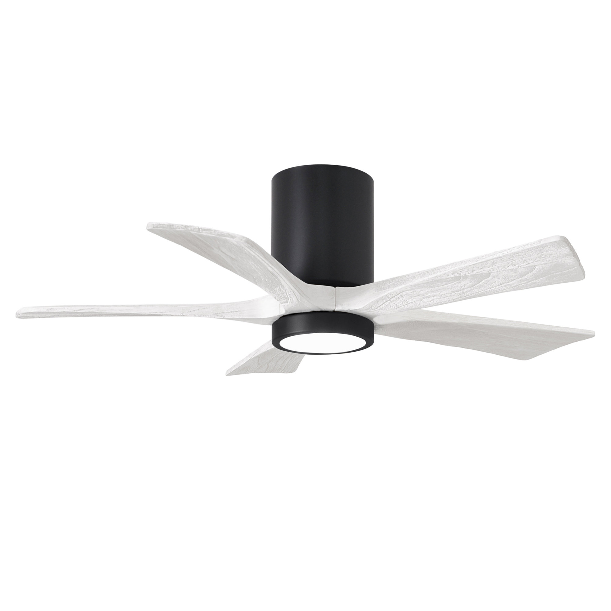 Irene 5 - Blade LED Ceiling Fan with Light Kit Included, Matte White, Matte Black, 42"