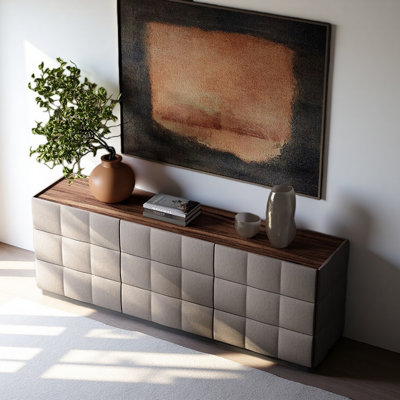 Italian Light Luxury Grey TV Cabinet