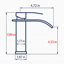 Robinet pour salle de bain à poignée simple Modern-122684426