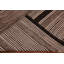 Tapis kilim de taille unique et rectangulaire à tissage plat moderne brun / noir One-of-a-Kind